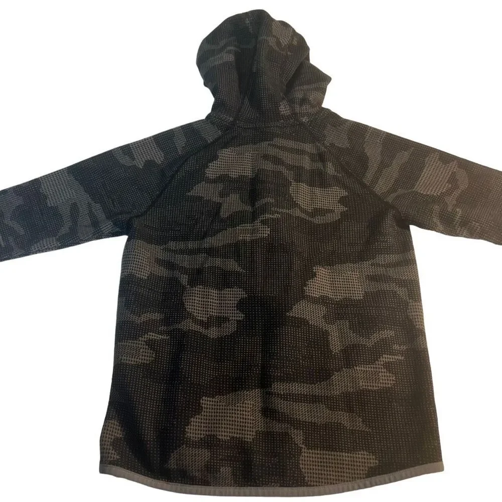 Gap Fit‎ Dry Boy’s Activewear Hoodie Gray Black Boy’s Size Medium (8/9) Full Zip
